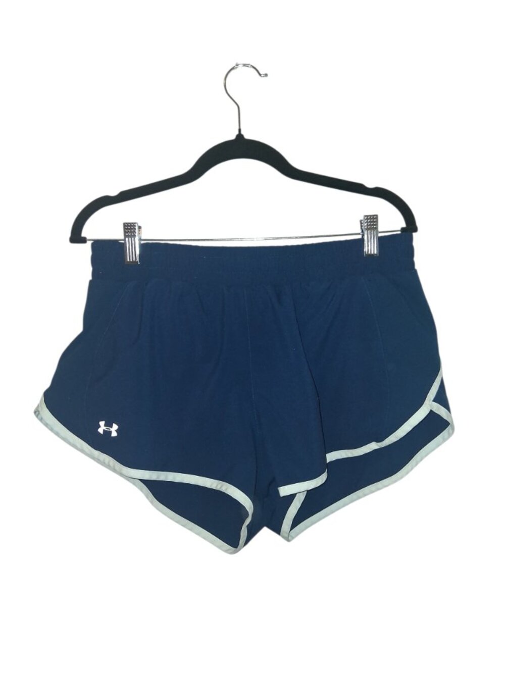 Under Armour Women's Navy Blue Athletic Running Shorts Lightweight Activewear - Picture 1 of 7